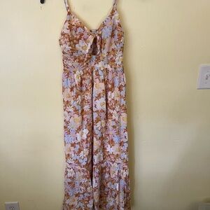 GAP Multicolor Floral Maxi Dress Size Small